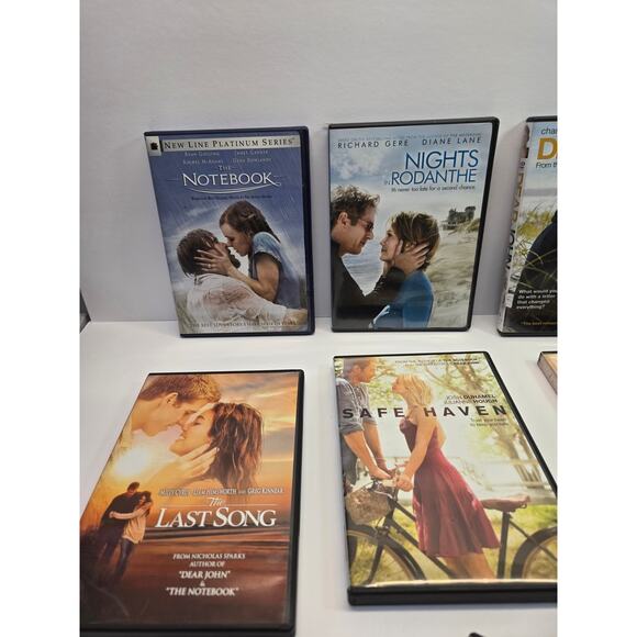 7 Movie Nicholas Sparks DVD Bundle Set - Romantic Movie Lot - Picture 2 of 6